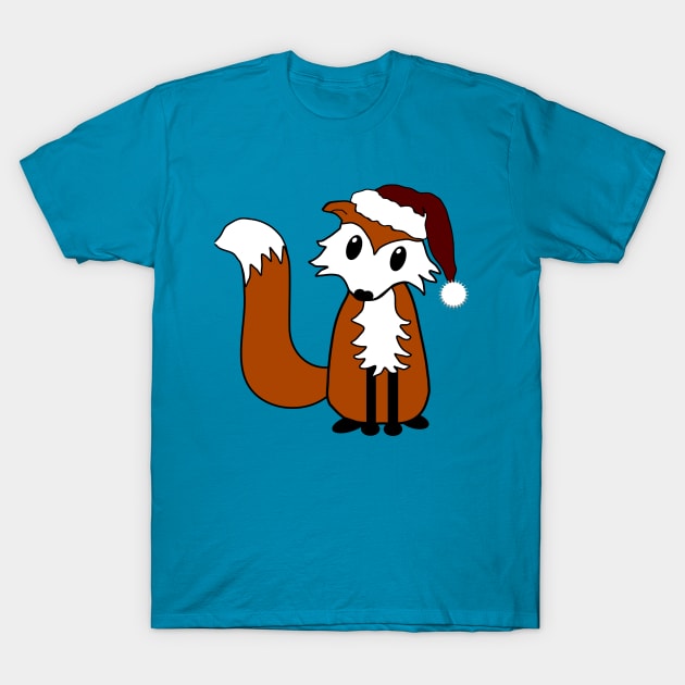 Foxy Christmas T-Shirt by dreadfulpenny